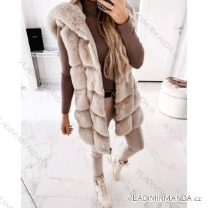 Vesta kožúšok dámska (S / M ONE SIZE) TALIANSKÁ MÓDA IMWE216791