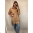 Kleid mit 3/4 Ärmeltasche für Damen (uni sl) ITALIAN Fashion IM3181746