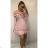 Šaty šifonové letní carmen na ramínka dámské (S/M ONE SIZE) ITALSKÁ MÓDA IMWY21736