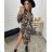 Women's turtleneck long sleeve dress (S / M ONE SIZE) ITALIAN FASHION IMWG216876