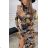 Women's turtleneck long sleeve dress (S / M ONE SIZE) ITALIAN FASHION IMWG216876