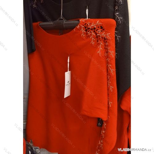 Strickjacke lange Damen (uni sl) ITALIENISCH MODA IMT19356