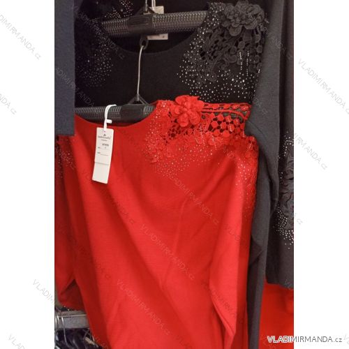 Strickjacke lange Damen (uni sl) ITALIENISCH MODA IMT19356