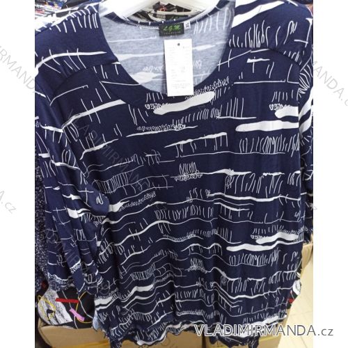 Halenka dlouhý rukáv dámská nadrozměr (XL-4XL) POLSKÁ MÓDA PME21050