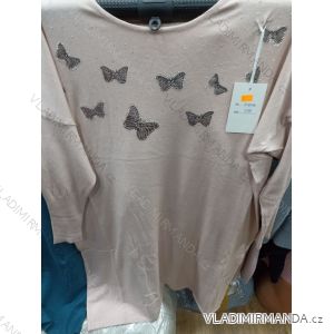 Tunika dlouhý rukáv dámská nadrozměr (3XL-6XL) EBELIEVE MA121007