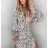 Elegant Long Sleeve Dress Women (S / M.ONE SIZE) ITALIAN FASHION IMM211302
