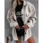 Bunda dlouhý rukáv dámská (S/M ONE SIZE) ITALSKÁ MÓDA IMM2183296
