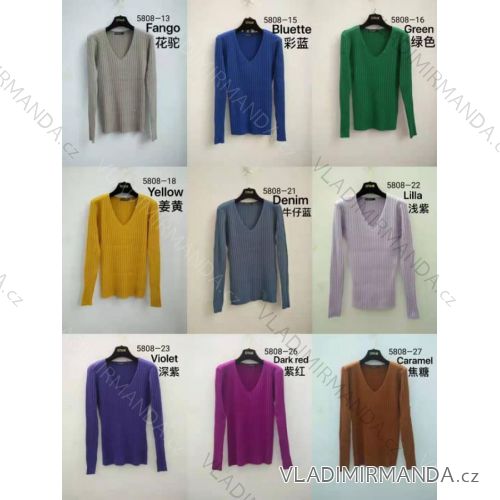 Women's Long Sleeve Sweater (S / M ONE SIZE) ITALIAN FASHION IMM219072