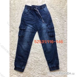 Kalhoty rifle jeans dětské dorost chlapecké (116-146) SEAGULL SEA2152531