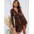 Elegant Long Sleeve Dress Women (S / M.ONE SIZE) ITALIAN FASHION IMM211302