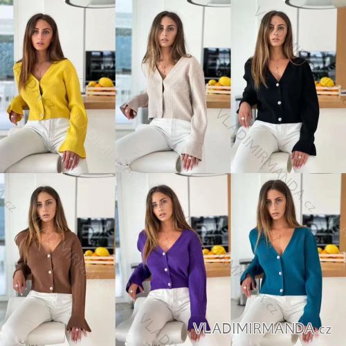 Women's Long Sleeve Sweater (S / M ONE SIZE) ITALIAN FASHION IMM219072
