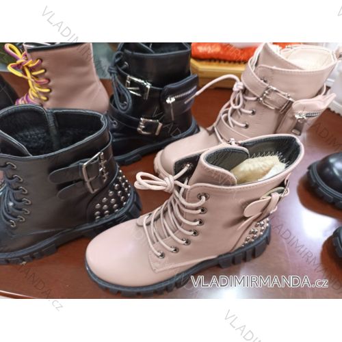 Topánky členkové zateplené detské dievčenské (25-30) CCPSHOES OBCP21058