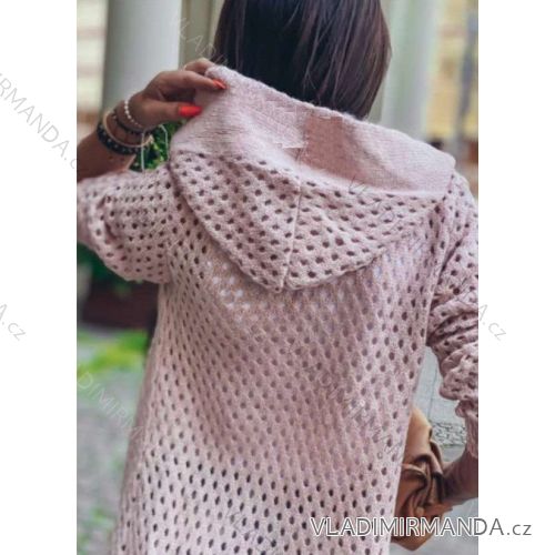 Cardigan pletený dlouhý rukáv dámský (S/M/L ONE SIZE) ITALSKÁ MÓDA IMWL21185