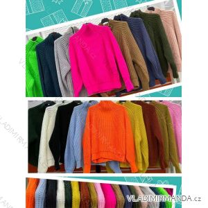 Svetr tenký rolák dlouhý rukáv dámská (S/M ONE SIZE) ITALSKÁ MÓDA IMWC216903