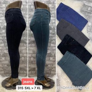 Kalhoty jeans dlouhé dámské nadrozměr (5XL-7XL) TURECKÁ MÓDA TMWL21315