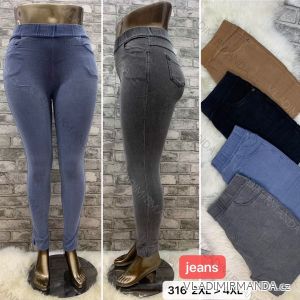 Kalhoty jeans dlouhé dámské nadrozměr (2XL-4XL) TURECKÁ MÓDA TMWL21316