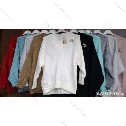 Women's Long Sleeve Sweater (S / M ONE SIZE) ITALIAN FASHION IMWA216590