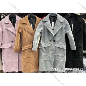 Kabát flaušový dámský (S/M ONE SIZE) ITALSKÁ MÓDA IMWM216643