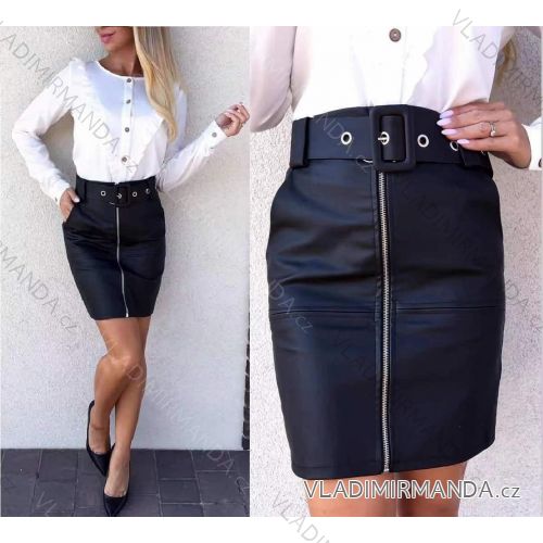 Sukně krátká koženková dámské (S-XL) ITALSKÁ MÓDA IMWA216993