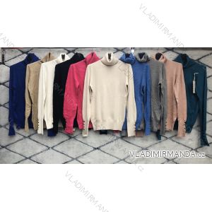 Svetr tenký s rolákem dlouhý rukáv dámský (S/M ONE SIZE) ITALSKÁ MÓDA IMWA217024