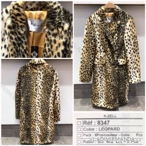 Kabát zimní dámský leopard (S-L) K-ZELL MODA KZE218347