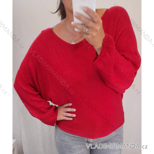 Sveter dlhý rukáv dámsky (L / XL ONE SIZE) TALIANSKÁ MÓDA IM721311