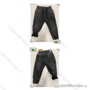 Kalhoty rifle jeans zateplené dětské kojenecké chlapecké (1-5 LET) POLSKÁ MÓDA HKW21GBH9045