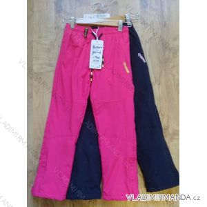 Kalhoty šusťákové zateplené flaušem dětské dívčí a chlapecké (98-128) GRACE GRA2181420