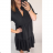 Šaty košilové dlouhý rukáv dámské (M/L ONE SIZE) ITALSKÁ MÓDA IM321524/dr Emerald M / L