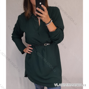 Women's long-sleeved shirt dress (2XL / 3XL ONE SIZE) ITALIAN FASHION IM321525 / DR
