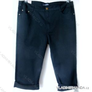 Kalhoty plátěné 3/4 krátké nadrozměrné dámské (42-52) SMILING JEANS N420