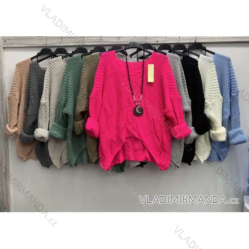 Women's Long Sleeve Sweater (S / M ONE SIZE) ITALIAN FASHION IMWA216590