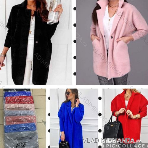 Alpaca Long Sleeve Jacket Women (S / M ONE SIZE) ITALIAN FASHION IMWD217357