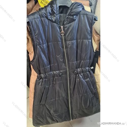Vesta s kapucí dámská (S/M ONE SIZE) ITALSKÁ MÓDA IMM211538
