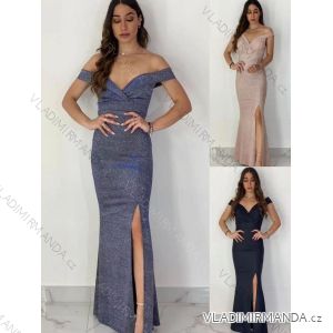 Šaty elegantní bez rukávu dámské (S/M ONE SIZE) ITALSKÁ MÓDA IMM211547