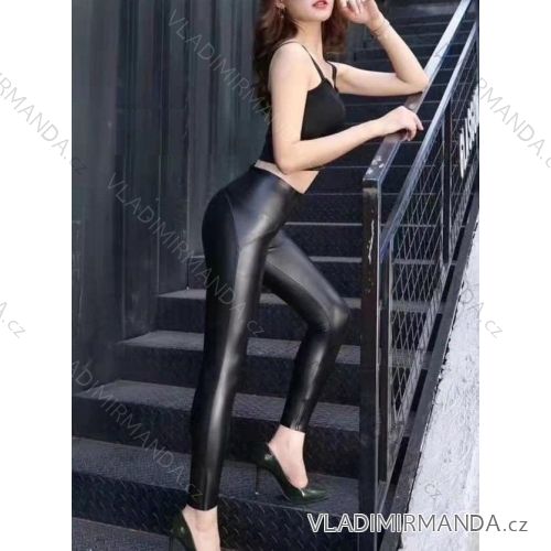 Legíny koženkové dlouhé dámské (S-XL) ITALSKÁ MÓDA IMM213070