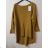 Women's Sweater Long Long Sleeve Knitted Dress (L / XL ONE SIZE) ITALIAN FASHION IM721314 Wine