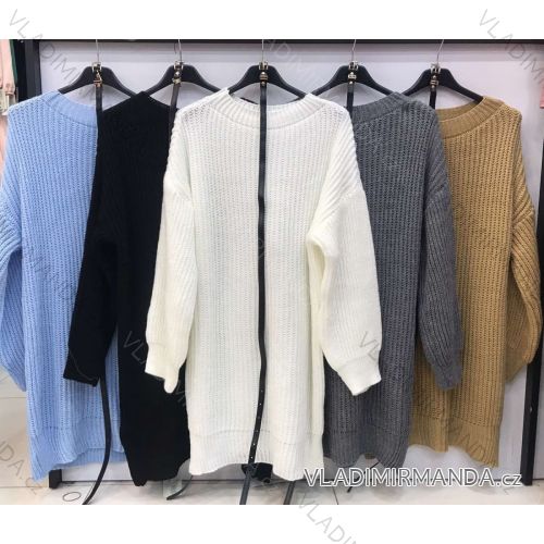 Women's Long Sleeve Long Sleeve Dress (S / M ONE SIZE) ITALIAN FASHION IMWE217460