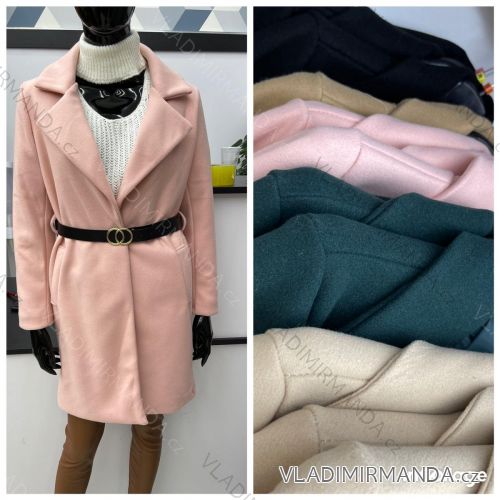 Kabát dlouhý rukáv dámský (S-L) ITALSKÁ MÓDA IMWB217484