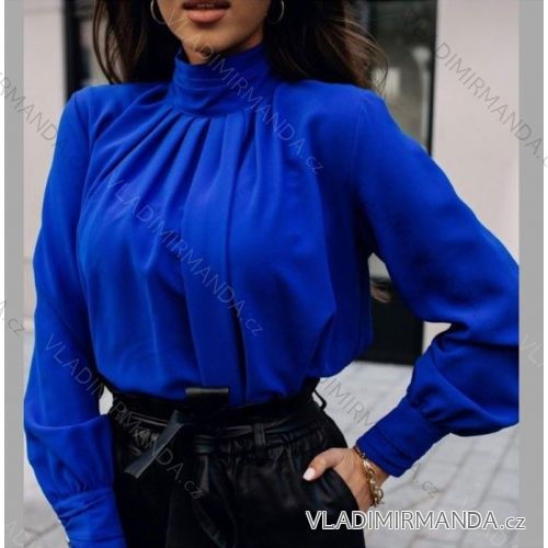 Halenka elegantní dlouhý rukáv dámská (S/M ONE SIZE) ITALSKÁ MÓDA IMWA217653