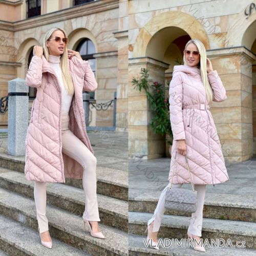 Kabát zimní dlouhý rukáv dámský (S-2XL) ITALSKÁ MÓDA IMWK211525