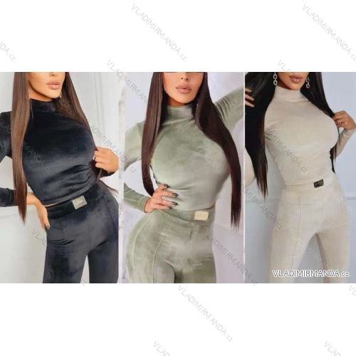 Tričko elegantní dlouhý rukáv dámské (UNI S/M) ITALSKÁ MÓDA IMM20954