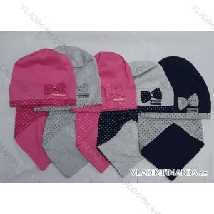 Baby Mädchen Hut (3-8 Jahre) Warme Mütze und Halstuch Set POLIEREN PV321094