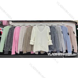 Svetr dlouhý rukáv dámský (S/M ONE SIZE) ITALSKÁ MÓDA IMWD217604