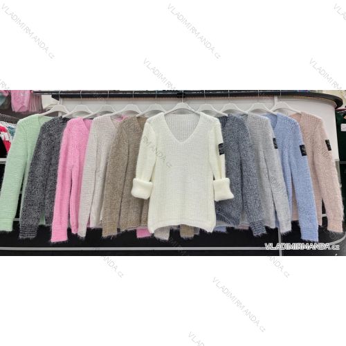 Women's Long Sleeve Sweater (S / M ONE SIZE) ITALIAN FASHION IMWA216590