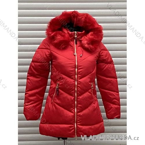 Bunda / Kabát zimná dámska (M-2XL) POĽSKÁ MÓDA HKW21Kn1725