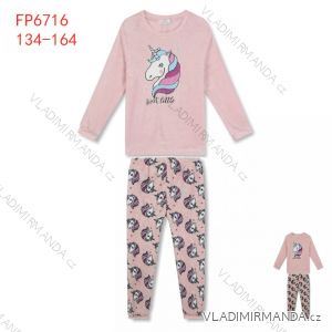 Pyžamo peříčkové s dlouhým rukávem dorost dívčí (134-164) KUGO FP6716