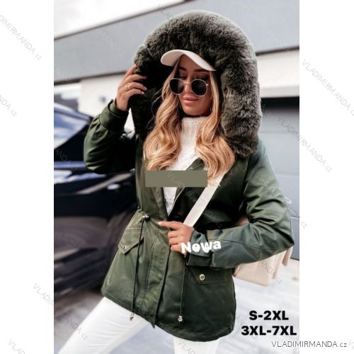 Kabát parka zimná dámska nadrozměr (3XL-7XL) TALIANSKÁ MÓDA HKW21C2015