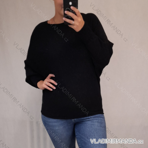 Damen Dünner Langarmpullover (L / XL ONE SIZE) ITALIAN FASHION IMP21251 / DR