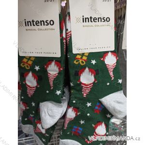 Ponožky veselé slabé vánoční dámské (35-37, 38-40) POLSKÁ MÓDA DPP21187